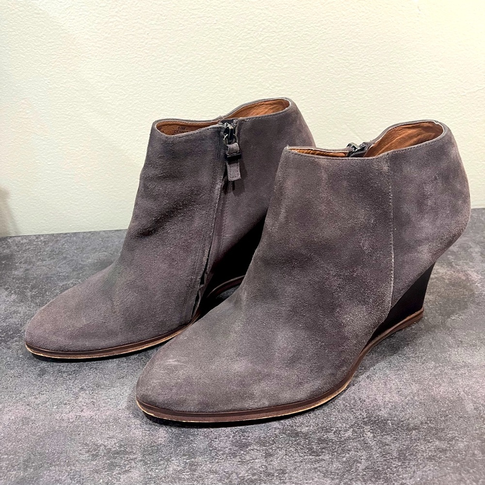 Suede booties